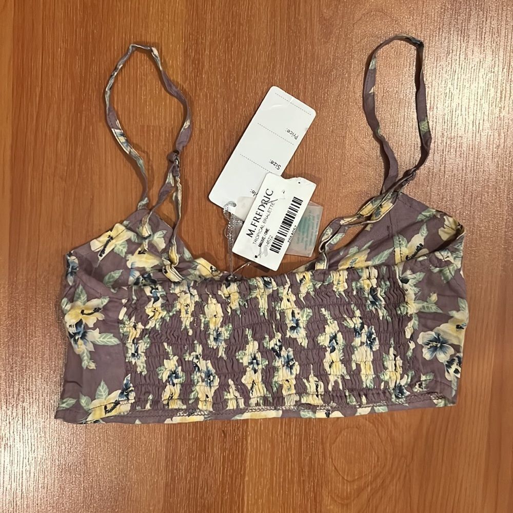 Tiare Hawaii Floral Bralette Crop Top - Picture 2 of 2